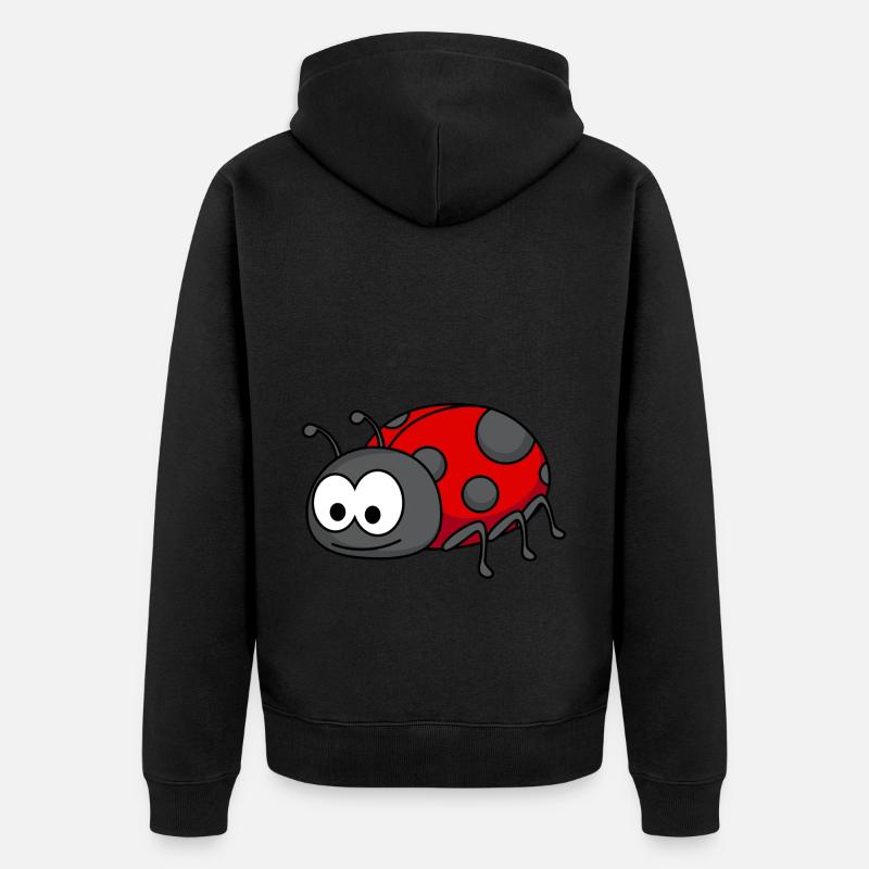 Ladybug Comic Animal - Veste à capuche bio Premium Unisexe - noir
