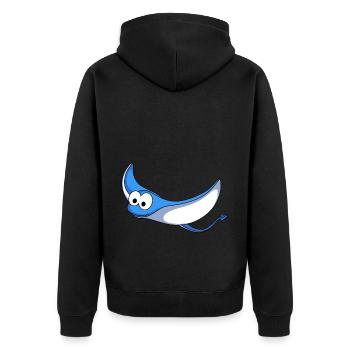 Ray Comic Animal - Veste à capuche bio Premium Unisexe - noir - Dos - Nico (187cm)