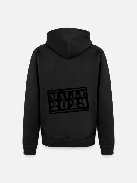 Malle 2023 - Unisex Premium Bio Zip Hoodie - Schwarz