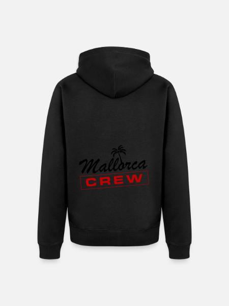 Mallorca Crew - Unisex Premium Bio Zip Hoodie - Schwarz
