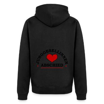 Junggesellinnen Abschied Jga - Unisex Premium Bio Zip Hoodie - Schwarz - Hinten - Nico (187cm)