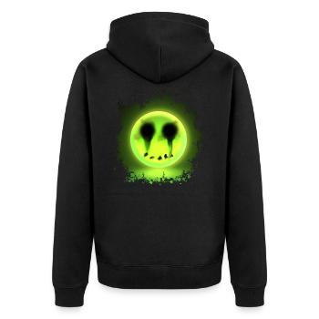 Glowmoji - Veste à capuche bio Premium Unisexe - noir - Dos - Nico (187cm)