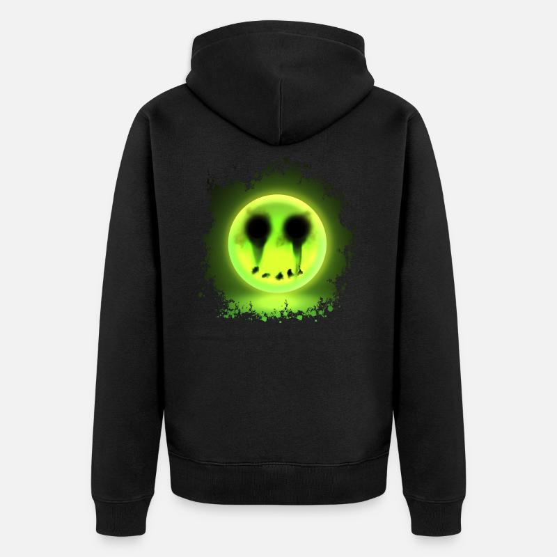 Glowmoji - Unisex Premium Bio Zip Hoodie - Schwarz
