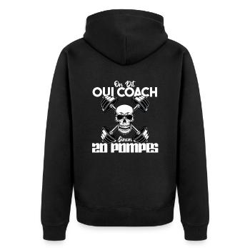 Citation entraineur humour. on dit oui coach.Coach - Veste à capuche bio Premium Unisexe - noir - Dos - Nico (187cm)