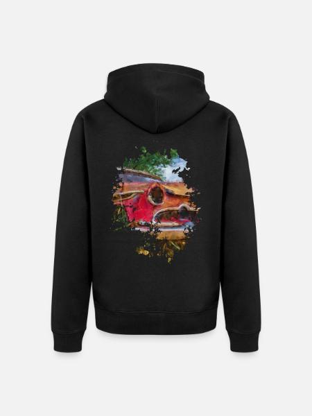 Oldtimer - Unisex Premium Bio Zip Hoodie - Schwarz