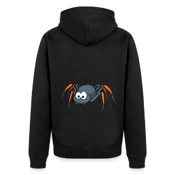 Tarentule Comic Animal - Veste à capuche bio Premium Unisexe - noir - Dos - Nico (187cm)