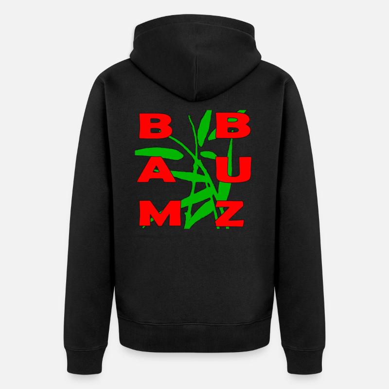 Bambuz merch - Unisex Premium Bio Zip Hoodie - Schwarz