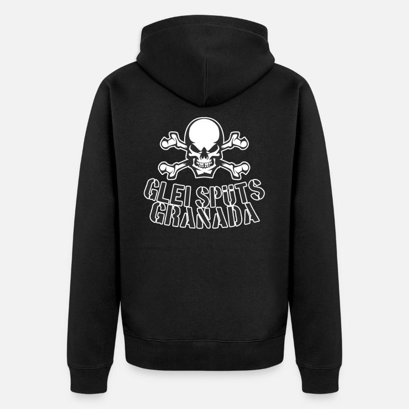 Granada - Unisex Premium Bio Zip Hoodie - Schwarz