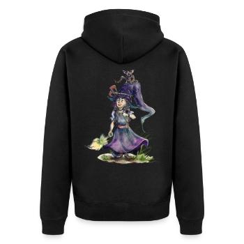 Little Witch - Veste à capuche bio Premium Unisexe - noir - Dos - Nico (187cm)