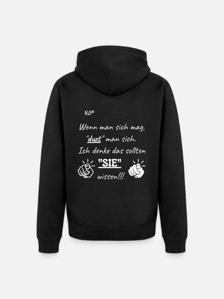 Mögen - Unisex Premium Bio Zip Hoodie - Schwarz