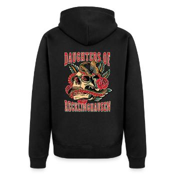 Recklinghausen Power-Frau filles de - Veste à capuche bio Premium Unisexe - noir - Dos - Nico (187cm)
