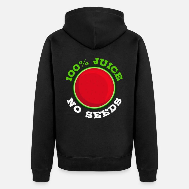 Drôle de vasectomie Stérilisation Pastèque - Veste à capuche bio Premium Unisexe - noir