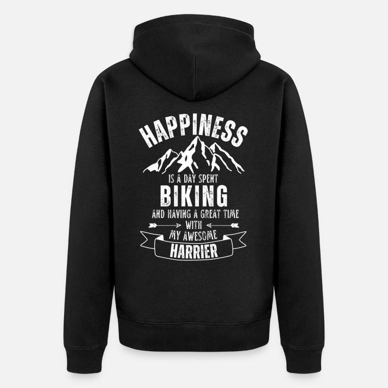 Cyclisme et busard Saint-Martin - Veste à capuche bio Premium Unisexe - noir