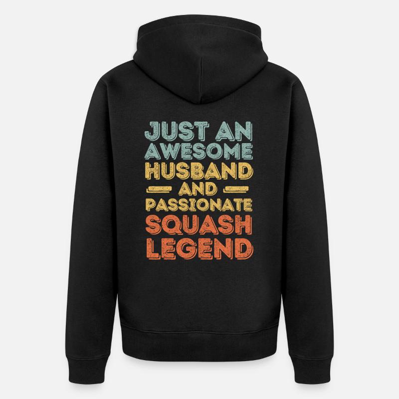 Mari Squash rétro - Veste à capuche bio Premium Unisexe - noir