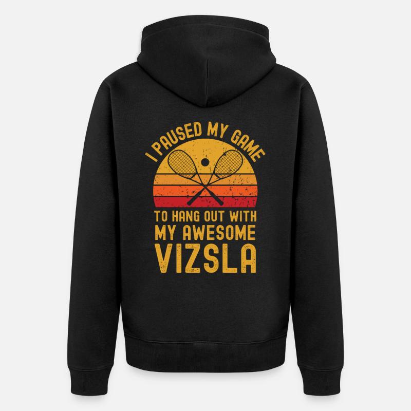 Courge et Vizsla - Veste à capuche bio Premium Unisexe - noir