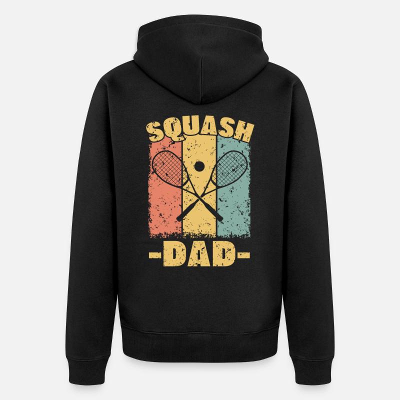 Squash papa rétro - Veste à capuche bio Premium Unisexe - noir