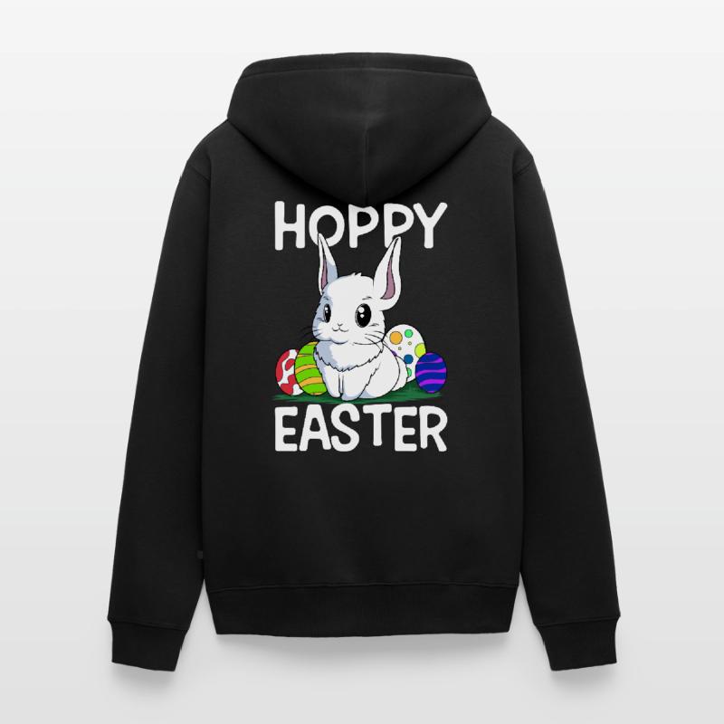 Hoppy Easter Sweet Easter Easter Egg Hunt Unisex Premium Organic Zip Hoodie