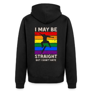 Skateboard Droits LGBT - Veste à capuche bio Premium Unisexe - noir - Dos - Nico (187cm)