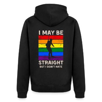 Biathlon Droits LGBT - Veste à capuche bio Premium Unisexe - noir - Dos - Nico (187cm)