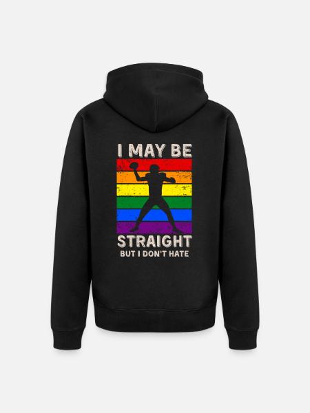 Fußball LGBT-Rechte - Unisex Premium Bio Zip Hoodie - Schwarz