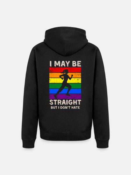 LGBT-Rechte umsetzen - Unisex Premium Bio Zip Hoodie - Schwarz