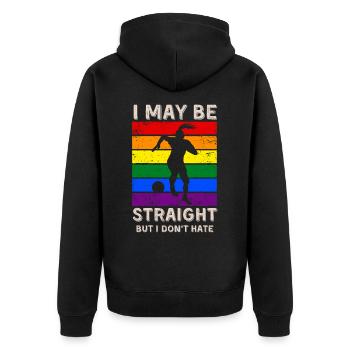 Droits LGBT du football - Veste à capuche bio Premium Unisexe - noir - Dos - Nico (187cm)