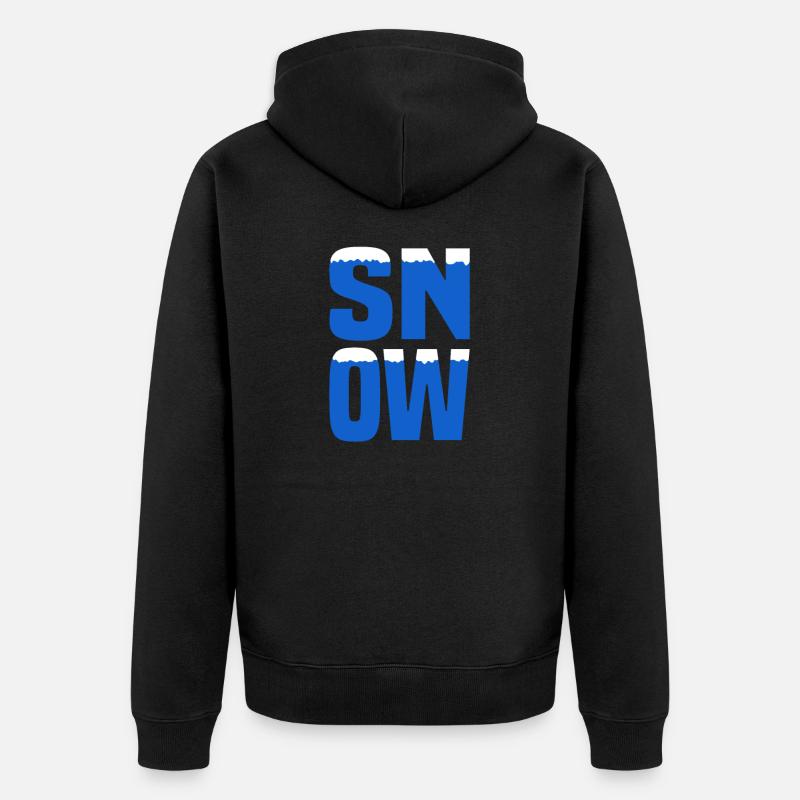 Schnee des neiges - Veste à capuche bio Premium Unisexe - noir