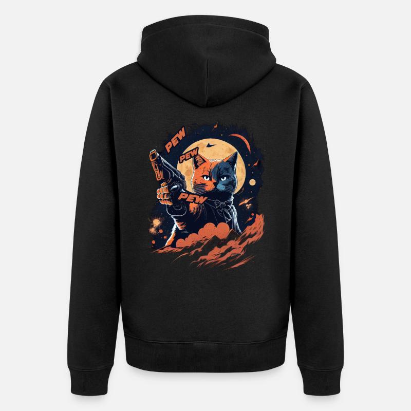 Pew Pew Pew - Veste à capuche bio Premium Unisexe - noir