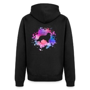 Amoureux des chiens Collie - Veste à capuche bio Premium Unisexe - noir - Dos - Nico (187cm)