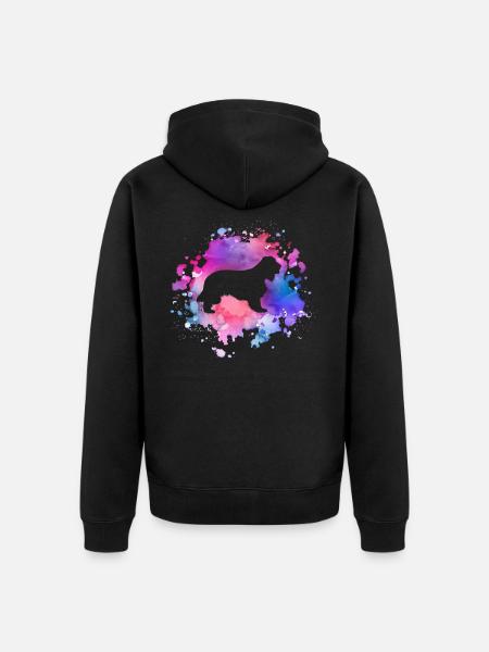 Cocker-spaniel dog lover - Unisex Premium Organic Zip Hoodie - black