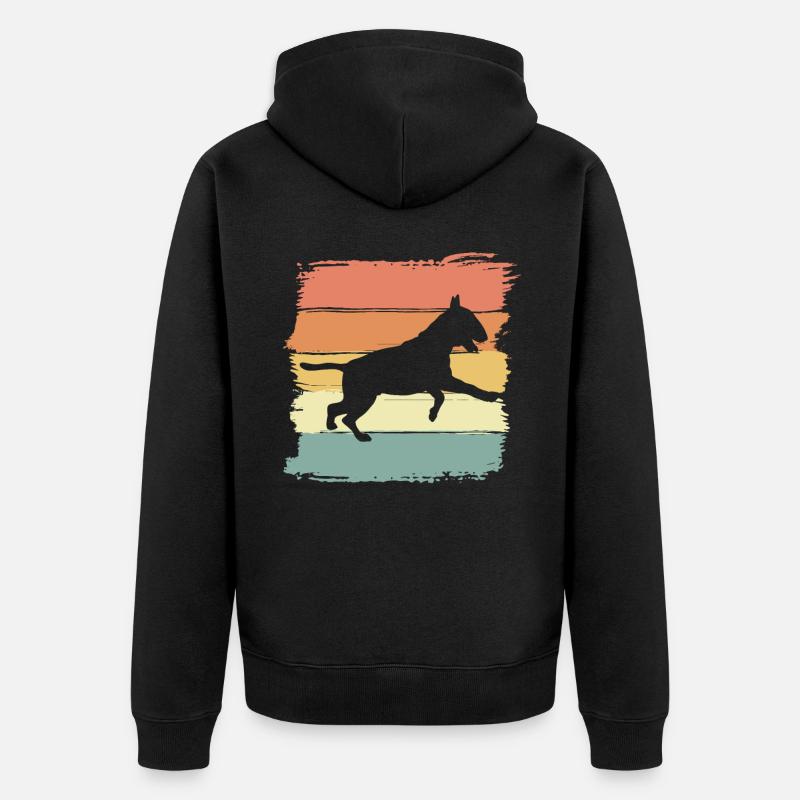 Pit-bull rétro - Veste à capuche bio Premium Unisexe - noir