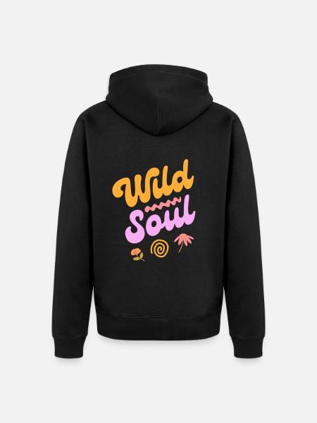 Wild Soul - Wilde Seele - Unisex Premium Organic Zip Hoodie - black