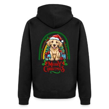 Noël Labrador - Veste à capuche bio Premium Unisexe - noir - Dos - Nico (187cm)