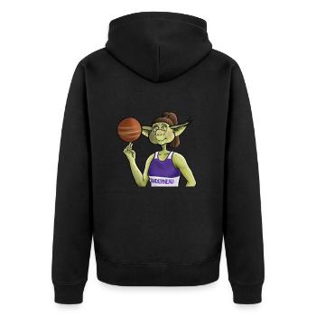 Korrigane basket supporter Landerneau - Veste à capuche bio Premium Unisexe - noir - Dos - Nico (187cm)