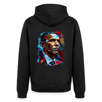 Pop Art d’Obama - Veste à capuche bio Premium Unisexe - noir - Dos - Nico (187cm)