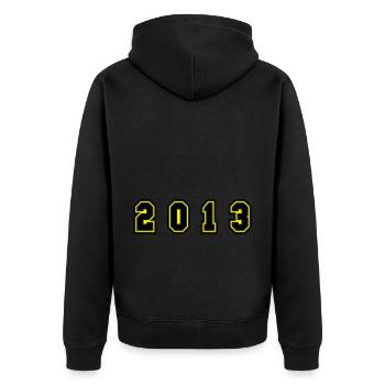 Numéro de l’année 2013 - Veste à capuche bio Premium Unisexe - noir - Dos - Nico (187cm)