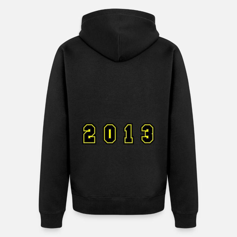 Numéro de l’année 2013 - Veste à capuche bio Premium Unisexe - noir