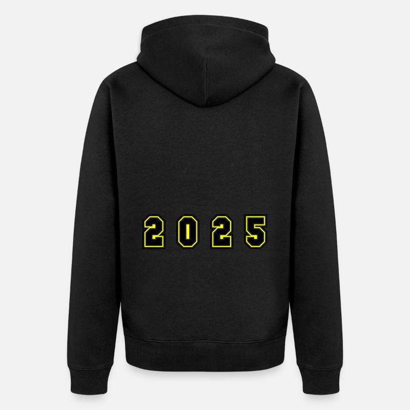 Numéro de l’année 2025 - Veste à capuche bio Premium Unisexe - noir