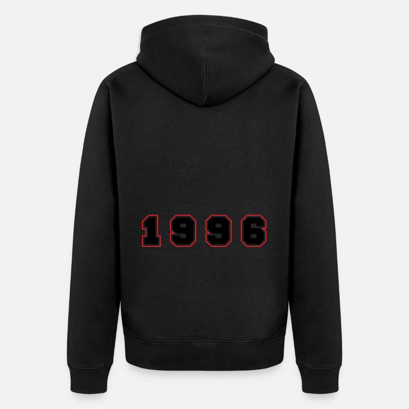Numéro de l’année 1996 - Veste à capuche bio Premium Unisexe - noir