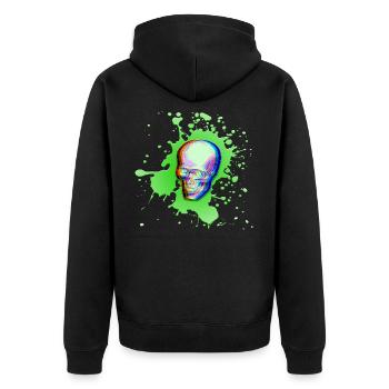 Dropingreen - Veste à capuche bio Premium Unisexe - noir - Dos - Nico (187cm)