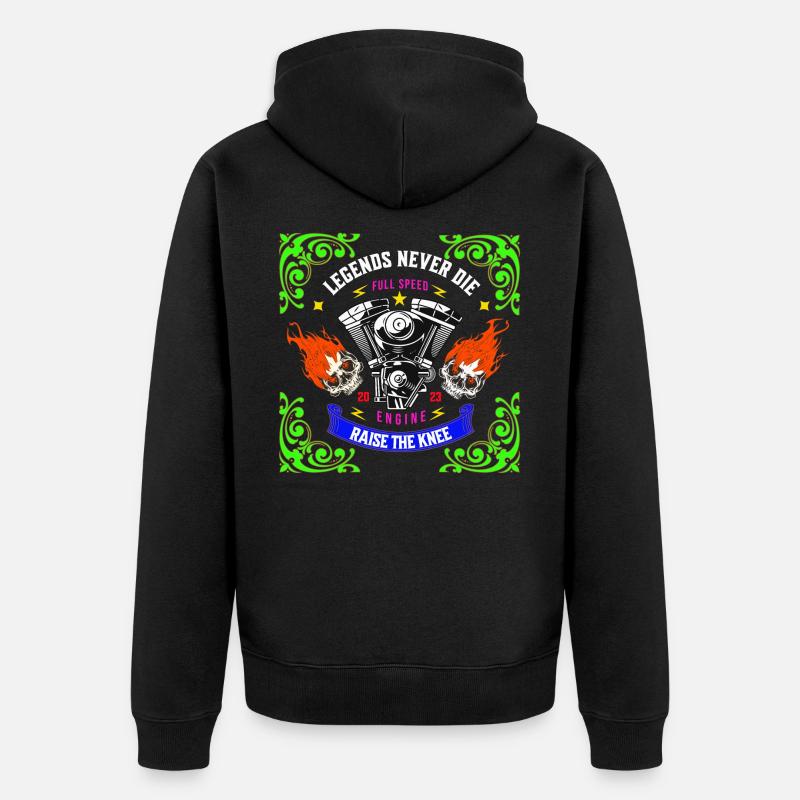 LEGENDS NEVER DIE - Veste à capuche bio Premium Unisexe - noir