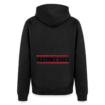 Lloret De Mar 2023 - Veste à capuche bio Premium Unisexe - noir - Dos - Nico (187cm)