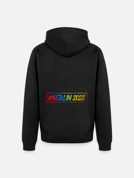 Berlin 2023 - Veste à capuche bio Premium Unisexe - noir