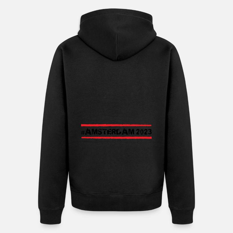 Amsterdam 2023 - Veste à capuche bio Premium Unisexe - noir