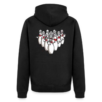 bowling - Veste à capuche bio Premium Unisexe - noir - Dos - Nico (187cm)