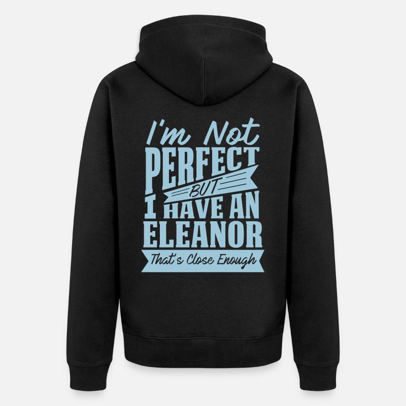 PARFAIT AVEC ELEANOR - Veste à capuche bio Premium Unisexe - noir