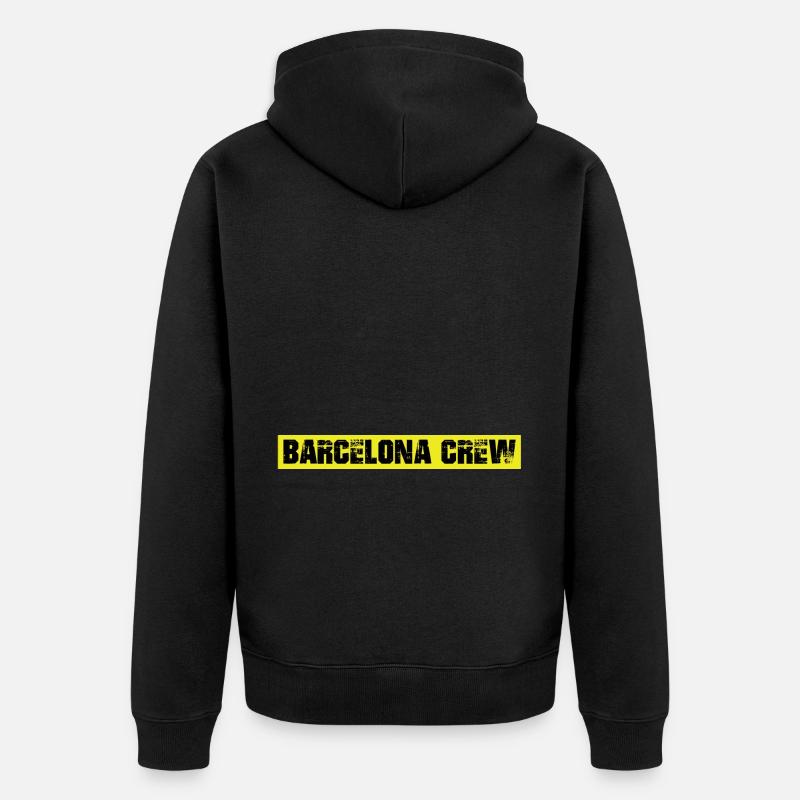 Équipage de Barcelone - Veste à capuche bio Premium Unisexe - noir