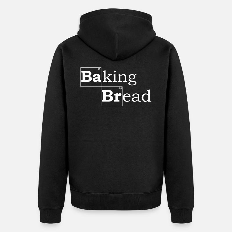 Baking Bread - Unisex Premium Bio Zip Hoodie - Schwarz