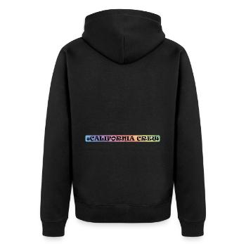 Équipage californien - Veste à capuche bio Premium Unisexe - noir - Dos - Nico (187cm)