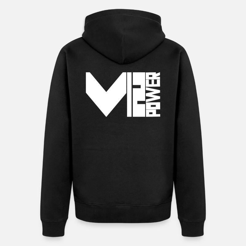 V12 - Veste à capuche bio Premium Unisexe - noir